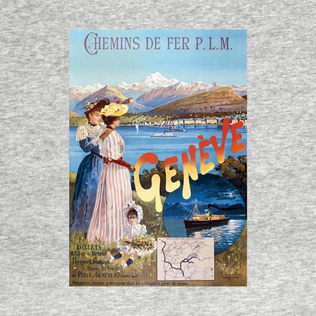 Geneva Switzerland Vintage Poster 1890 by vintagetreasure